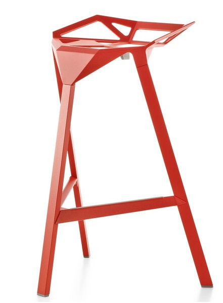 Magis Stool One Bar Stool 77 Red Magis